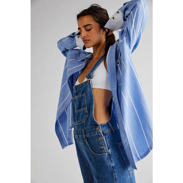 Women's Snow Bibs Waterproof Roskiky - Salopette Décontractée En Denim Extensible Pour Femme - Salopette En Jean Avec Poches, Blanc Brillant, XS Women's Bibs Waterproof