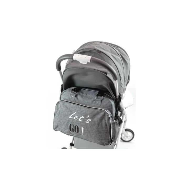 BABY ON BOARD Sac à langer Simply Duffle Baby Girl mélange gris