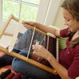 Metier A Tisser Creatif Kit Complet De Métier à Tisser En Bois Pour Débutants - Loom Multi-Craft 20.8x19.3cm, Loisir Créatif Tapisserie Tricot Pour Enfants Et Adultes