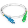 Octofibre - Cable Fibre Optique Freebox - 10m - Renforcée avec Blindage Kevlar - Rallonge-Jarretiere Fibre Optique - SC APC ve[13]-0