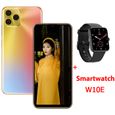 Blackview A95 Téléphone Portable Débloqué 4G 20MP+8MP 8Go+128Go 6,53" 4380mAh Android 11 Or avec Smartwatch Blackview W10E(Noir)-0