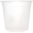 Pot pour orchidées - CIS PRODUCTS - Crystal 15cm - Blanc - Plastique - Forme cylindrique-0