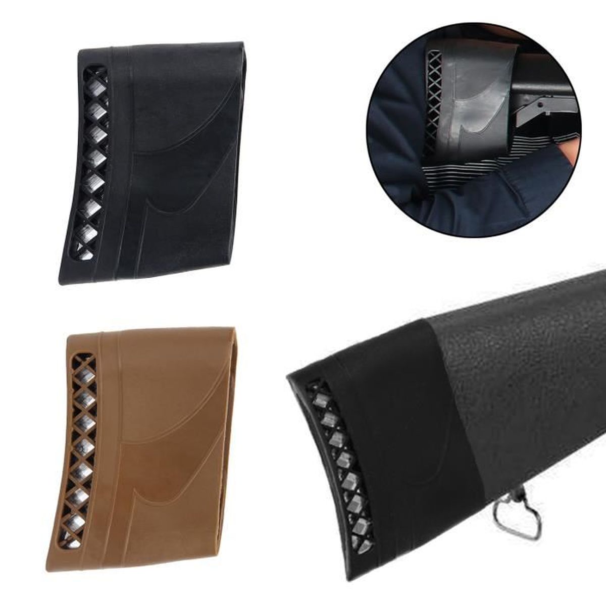 CUTICATE Housse Carabine en Caoutchouc Accessoire de Crosse pour Fusil de Chasse