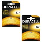 ALPEXE 2 x Duracell 377 1.5v Silver Oxide Watch Battery Batteries SR626SW AG4 626 D377