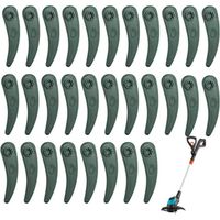 30 Pcs lames de tondeuses Lame de Rechange en Plastique Compatible avec Bosch Durablade Trimmer Art 23-18 LI Art 26-18