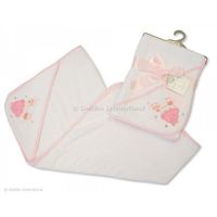 Sortie de bain bébé - Snuggle Baby - 75 x 75 cm - Rose - 100% coton