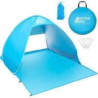 Active Era Tente de plage Pop Up Déployable - protection solaire UV UPF 50+ - Comprend un sac de transport et des piquets de tente