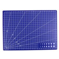 Bleu 1 pièces A4 grille lignes auto guérison tapis de coupe tissu cuir carton artisanat carte outils de coutu
