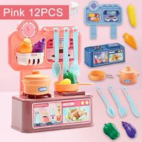 Boite dinette 12 pièces - Mini jouets de cuisine enfants - Jeu de rôle ensemble de maison - 2 à 4 ans