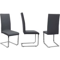 Housse de chaises extensibles pour 6 chaises élasthanne universel protection chaise de cérémonie, salle à manger, cuisine - gris