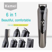 100-240v kamei 6, 1 tondeuse barbe tondeuse rasoir électrique de coupe rase le trimmer hommes machines outils