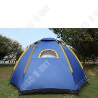 TD® Tente pour 3-4 Personnes instantanée imperméable Pop up Camping familial Randonnée Tente résistant aux UV