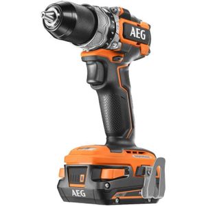 PERCEUSE AEG Perceuse percussion Subcompact 18V BRUSHLESS BSB18SBL-202C, 2,0 Ah, chargeur, mandrin métal 13 mm, 65 Nm de couple