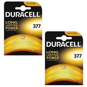 PILES 2 x Duracell 377 1.5v Silver Oxide Watch Battery Batteries SR626SW AG4 626 D377