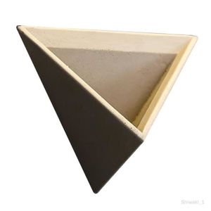 JARDINIÈRE - BAC A FLEUR Pot de fleurs forme de pyramide triangulaire Pot d