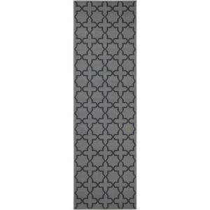 TAPIS DE COULOIR Tapis de couloir Glam - Gris - 80x200 cm - Design 