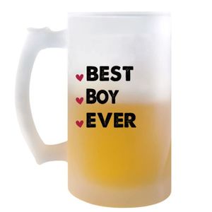 Verre à bière - Cidre Chope de bière Best Boy Ever | Idée Tasse Cadeau C