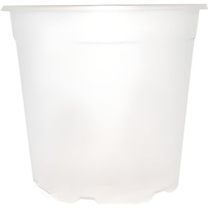 JARDINIÈRE - BAC A FLEUR Pot pour orchidées - CIS PRODUCTS - Crystal 15cm - Blanc - Plastique - Forme cylindrique