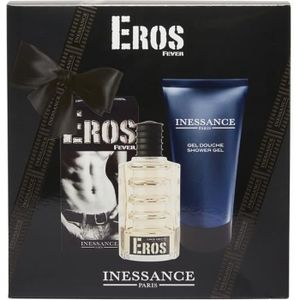 COFFRET CADEAU PARFUM Inessance - Coffret pour Homme Eros Fever - Eau de Toilette 100ml et Gel douche 150ml