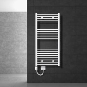 Radiateur sèche-serviettes électrique 1200 W ondulé blanc – Le Monde du Bain