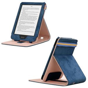 Noir Kobo Clara HD Etui Étui Housse Coque en Cuir PU à Rabat Vertical avec Fonction Réveil Sommeil Automatique pour Kobo Clara HD Liseuse eBook 6,0 Pouces Modèle 2018 