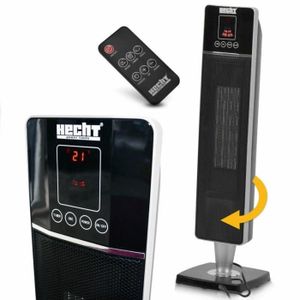 Klarstein Hightower Heat /• Radiateur soufflant sur Pied /• /Él/ément Chauffant en c/éramique /• Puissance Max.2200W /• 2 Niveaux /• Thermostat r/églable /• Pas dodeurs /• Blanc