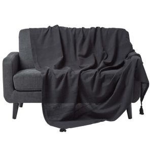JETÉE DE LIT - BOUTIS Jeté de lit ou de canapé Rajput Noir 255 x 360 cm