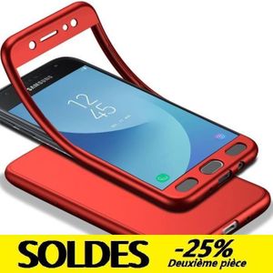 COQUE - BUMPER 360 protection anti-knock case pour Samsung Galaxy J5 (2017)Eur version - Rouge