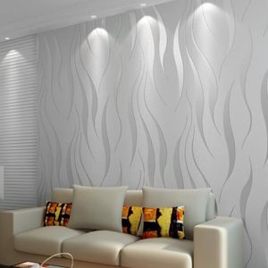 10m Papier Peint 3d Intisse Moderne Pour Salon Chambre Gris Argent Cdiscount Bricolage