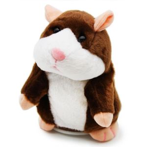 Universal - 15 cm parlant hamster souris enfant peluche jouet mignon  parlant son hamster hamster jouet éducatif f - Doudous - Rue du Commerce