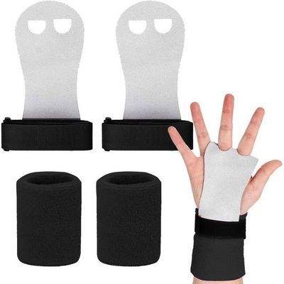Gants De Gym Enfant/Adulte FINGER TEN – Maniques Protection Paumes + Bracelets, Traction & Crossfit
