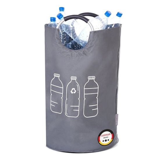 Collecteur De Bouteilles De Consigne - Panier De Bouteilles De Recyclage Panier A Linge Pliable Organisateur Domestique Bouteilles De Consigne Panier De Bouteilles Grijs