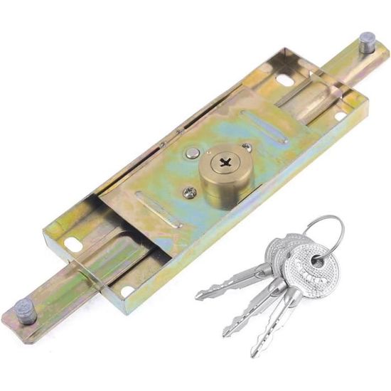 Serrure Pour Porte De Volet Roulant - À 3 Ferrures - Avec Clés