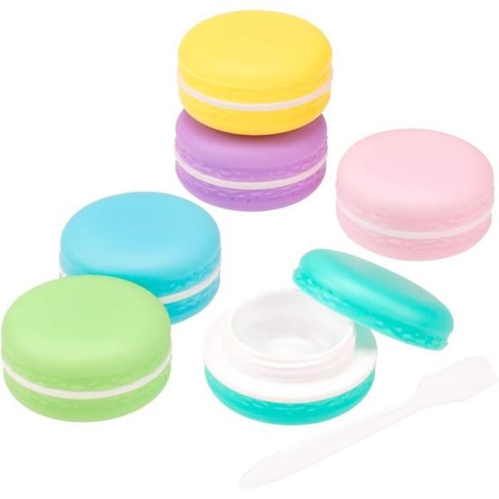 Lot De 6 Flacons De Voyage Pour Crème - Anti-fuite, Bouteilles De Toilette Blanches Motif Animal