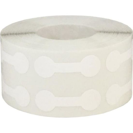 Lot De 389 Cache-vis Autocollants Blancs – 4 Tailles D