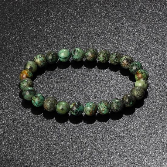 Bracelet Perles Homme/femme Sur Mesure - Agate Noire Mat Et Jade De Taïwan - Perles 8mm - Fait Main En France