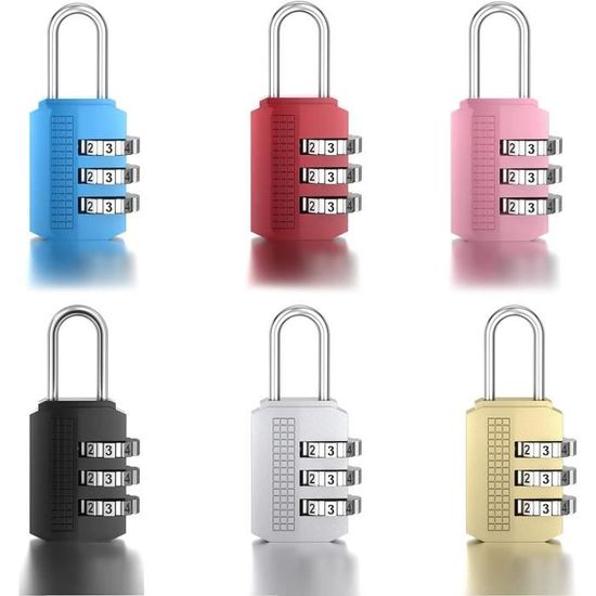 Lot De 10 Petits Cadenas à Câble Avec Code - Idéal Pour Valises, Sacs à Dos, Casiers Et Voyages