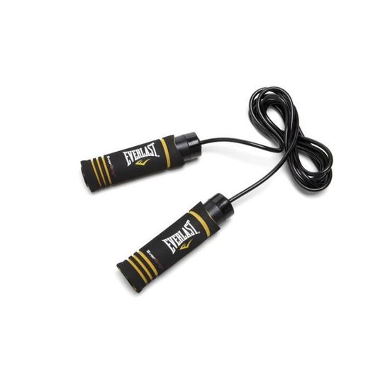 Corde à Sauter En Cuir Everlast - Poignées En Bois Poli - Longueur 2,4 M - Pour Fitness, Boxe, Entraînement - 4
