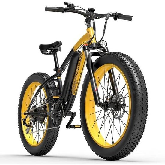 GOGOBEST Vélo électrique GF600 VTT Vélo électrique adulte, Fat Bike électrique 26 ", Shimano 21 vitesses