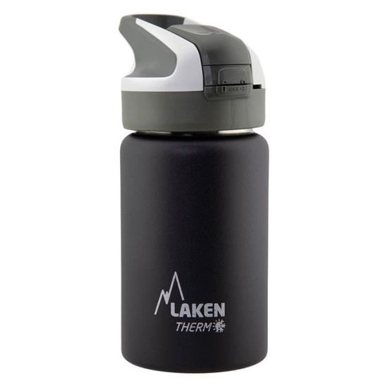 Laken Gourde basique en acier inoxydable, large ouverture, bouchon à vis en acier inoxydable avec bambou, sans BPA, 1 l, bleu Laken Gourde basique en acier inoxydable, large ouverture, bouchon à vis en acier inoxydable avec bambou, sans BPA, 1 l, bleu