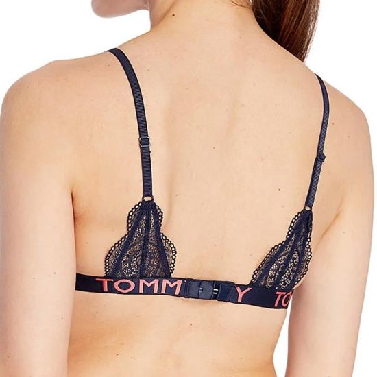 Soutien gorge Marine Femme Tommy Hilfiger Triangle Bra Print