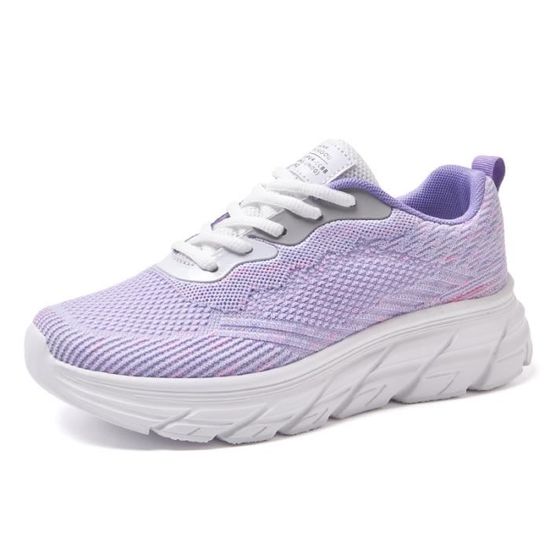 Basket Femme Running - Sneakers Sport Respirantes - Fitness, Gym, Casual - Multi Coloris T36-42