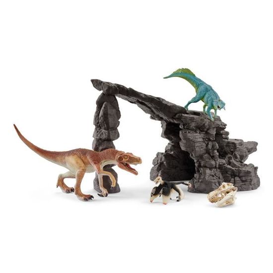 Kit de dinosaures avec grotte - Schleich - 41461 - Multicolore - Pour enfant de 3 ans et plus