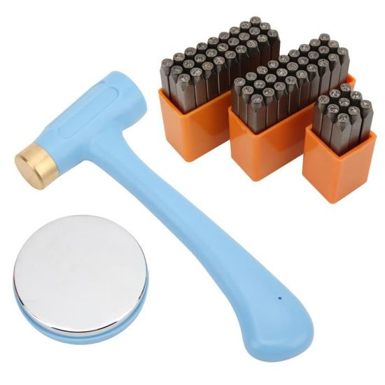 Lot De 36 Tampons à Poinçonner Métalliques 6mm - Lettres Et Chiffres - Pour Marquage Métal/bijoux
