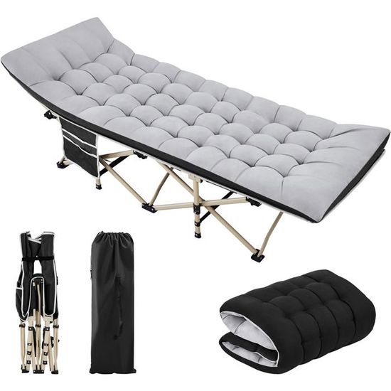 Lit de Camp Pliable 190 x 67 x 42 cm - Ciel & terre Commerce