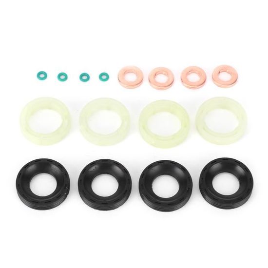 Kit D'étanchéité Injecteur Akozon ERR7004 - Joints Toriques Et Rondelles Cuivre/caoutchouc Pour Land Rover Defender TD5 1998-2006 - 6