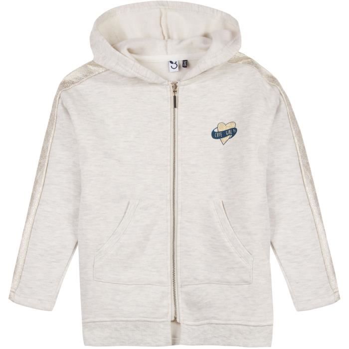 3 POMMES Cardigan Beige Enfant Fille