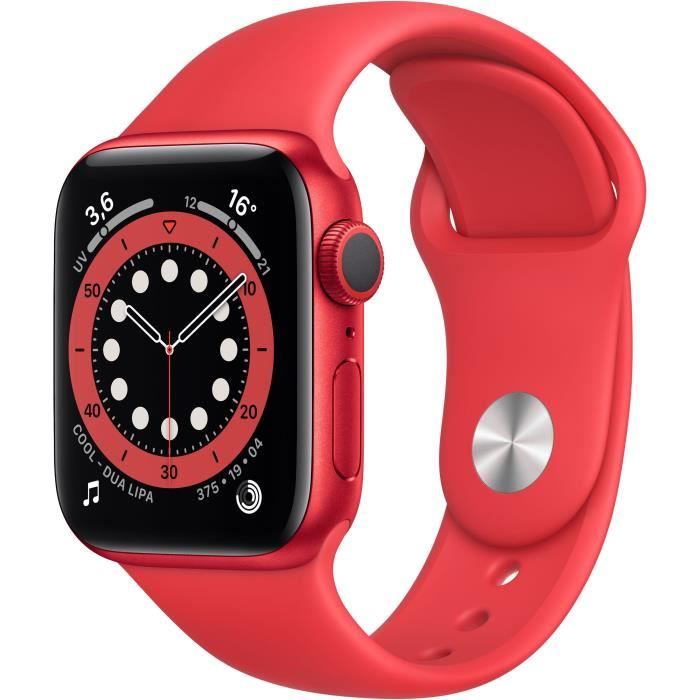 Apple Watch Series 6 GPS, 40mm Boîtier en Aluminium PRODUCT(RED) avec Bracelet Sport PRODUCT(RED)