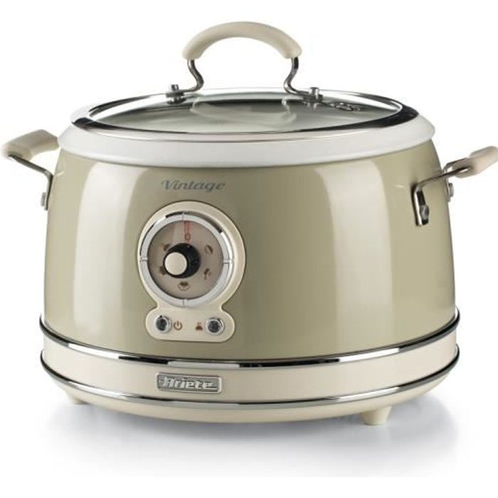 Autocuiseur et cuiseur à riz Vintage Ariete (Groupe De'Longhi) - Beige mod. 2904/1