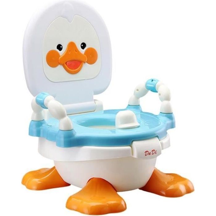 Siège-pot Abattant Toilette Siège de Toilettes Trainer Pot WC pour Chaise Bébé Enfants Bebe Mignonnes Canard Bleu